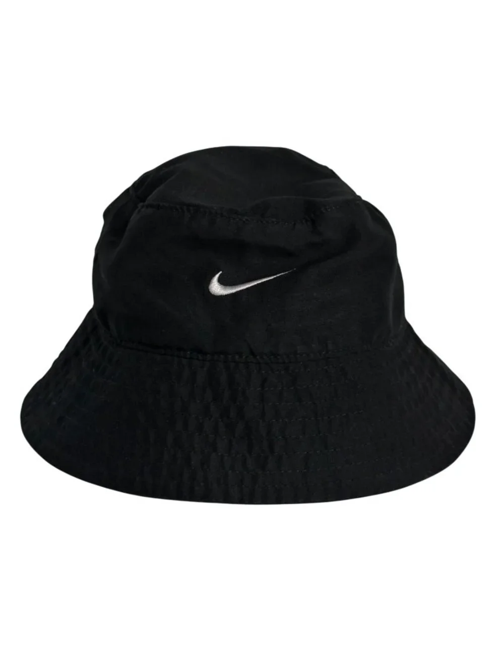 Nike Infant Apex Bucket Hat Black White Swoosh Chin Strap Embroidered Baby Beach